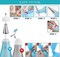 Piping Bags and Tips Set, Reusable Cake Decorating Supplies with 2 Reusable Bags, 12 Icing Tips, 2 Silicone Rings, 2 Couplers and 3 Scrapers, Cake Baking Tools for Cookie Icing Cakes Cupcakes